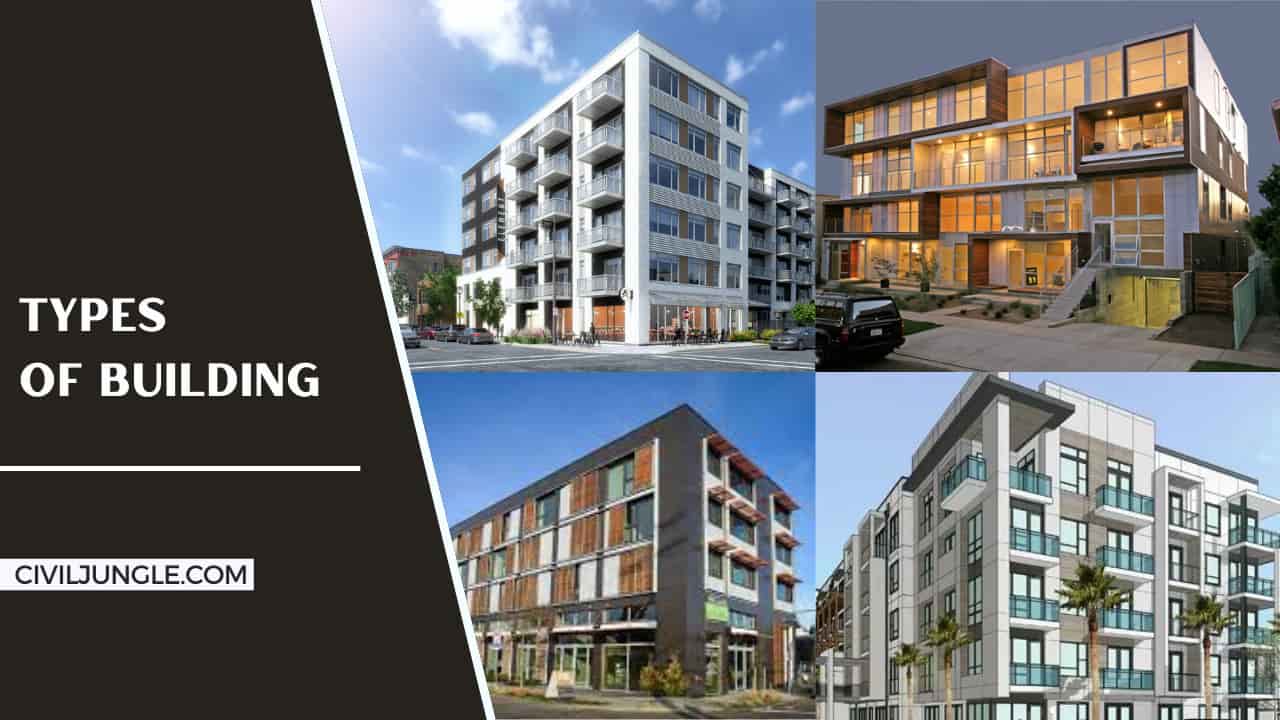 What are the 3 types of buildings?