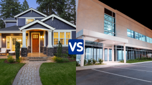 difference between commercial and real estate